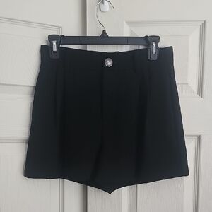 Vince Black High Waist Women's Heme Shorts.  #167